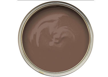 Eco - Friendly Brown Exterior Emulsion Paint Alkali - Resistant For School