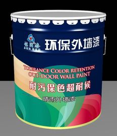 Eco - Friendly Brown Exterior Emulsion Paint Alkali - Resistant For School